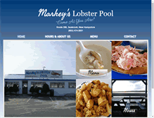 Tablet Screenshot of markeyslobsterpool.com